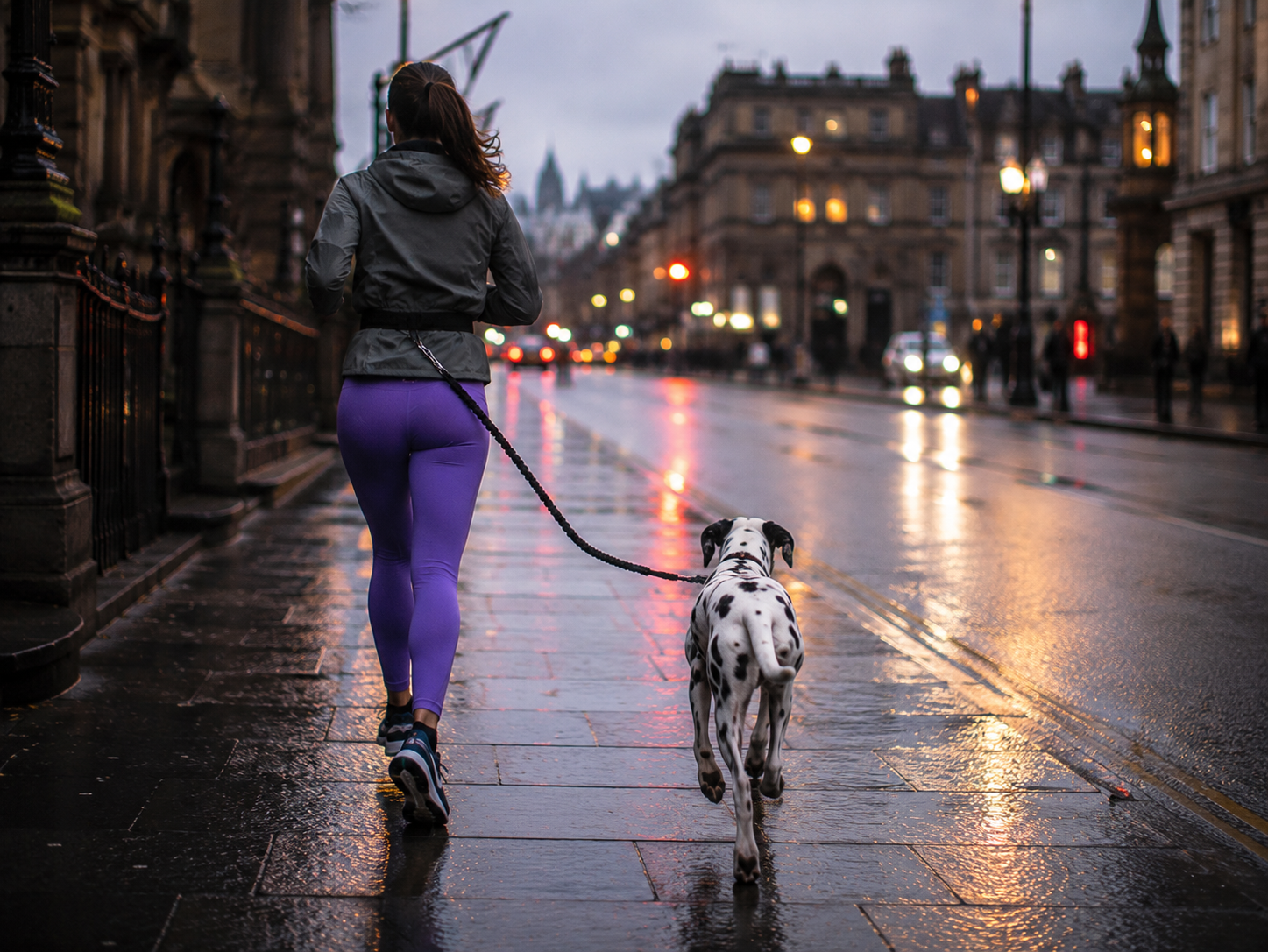 Road running with Luna