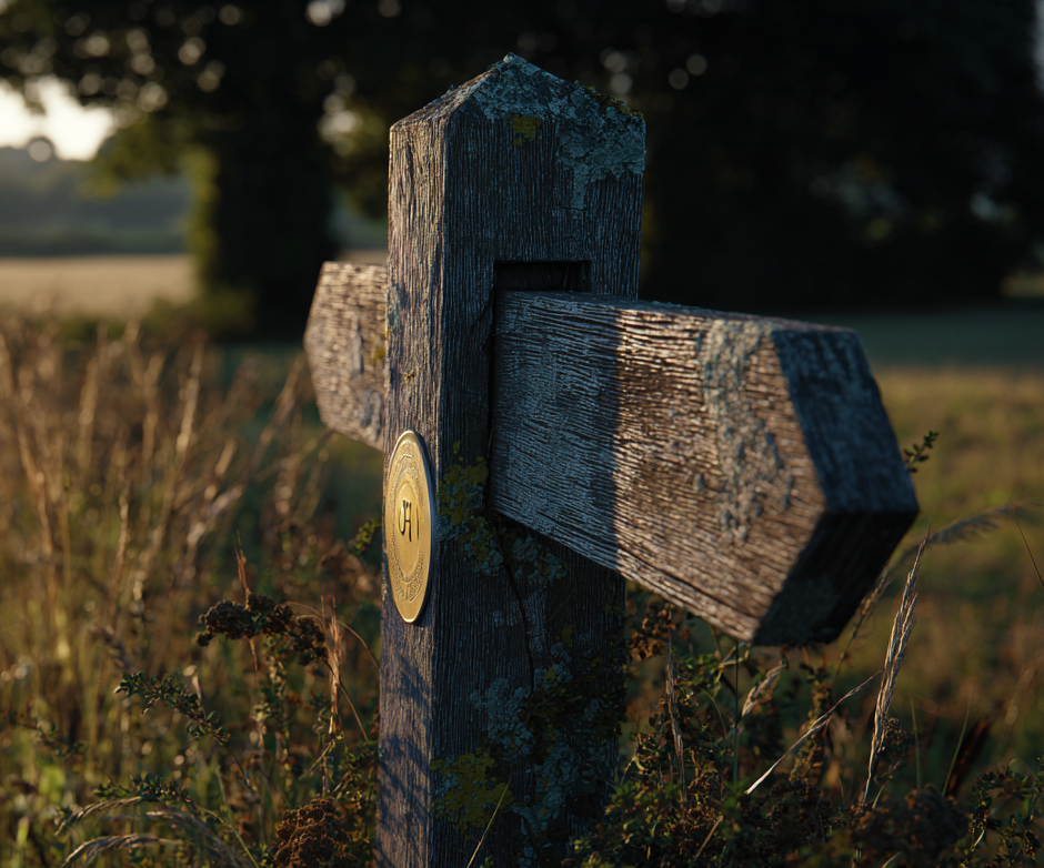 UK trail path through countryside