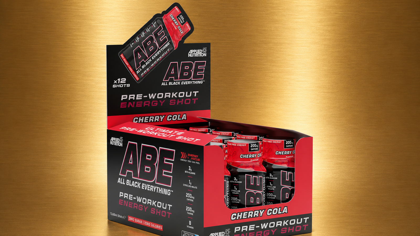 ABE ultimate pre-workout shot bottle
