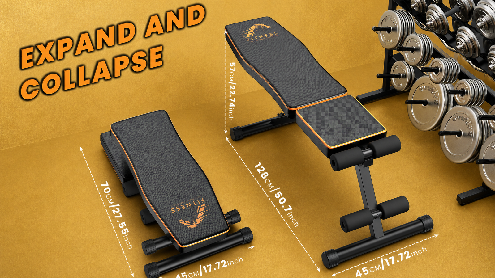 Adjustable weight bench