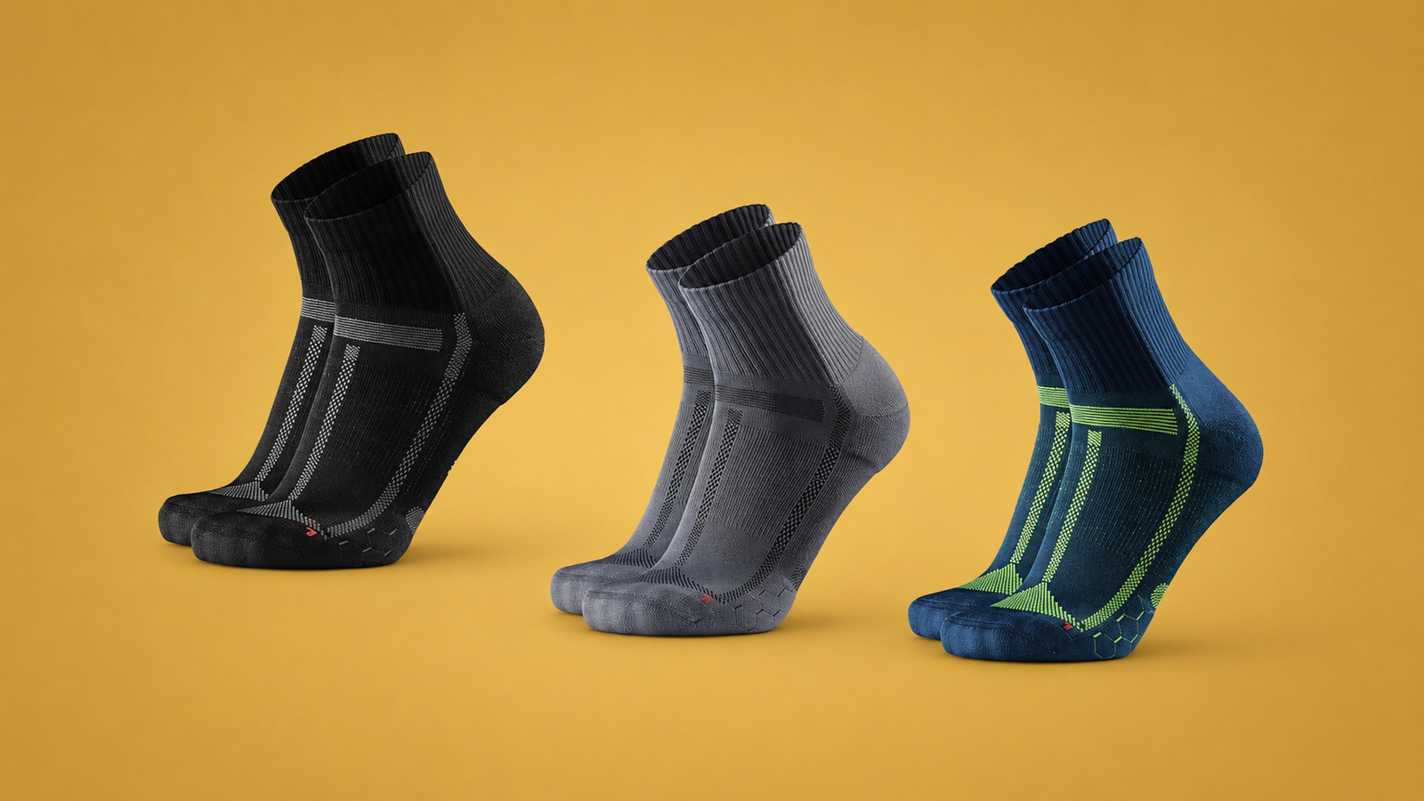 Double layer anti-blister running socks