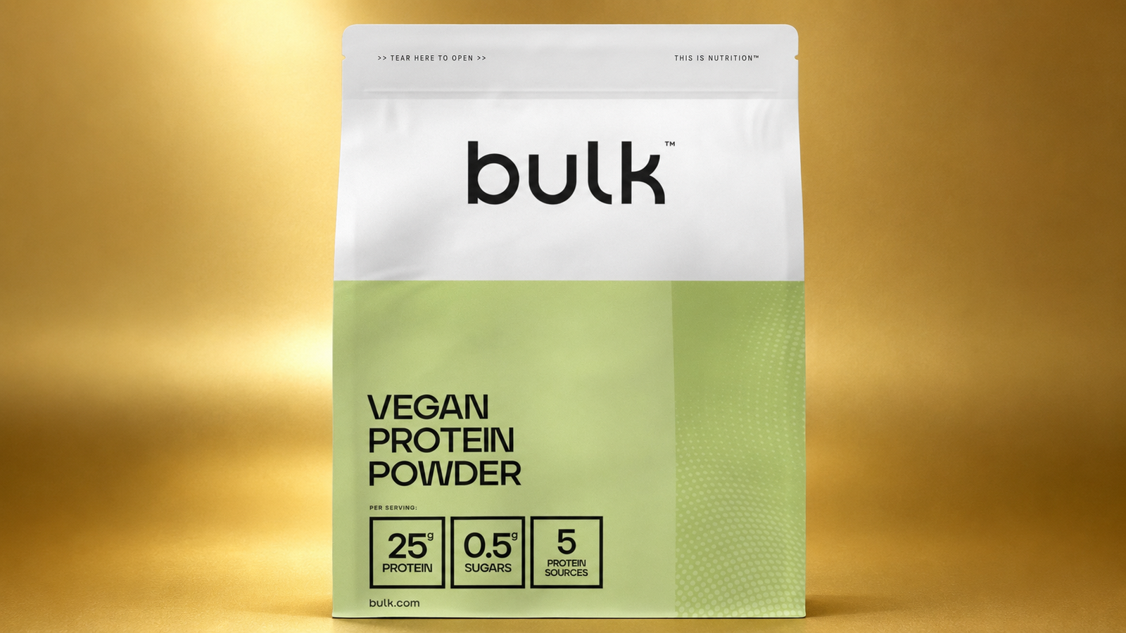 Tub of Bulk vegan pea and rice protein