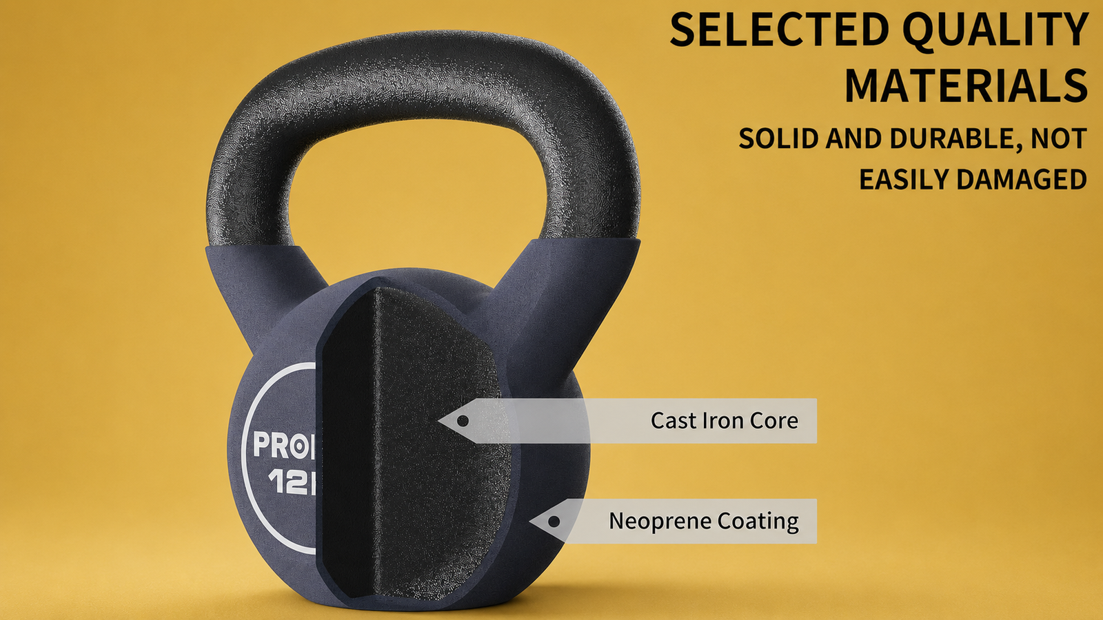 Cast iron kettlebell