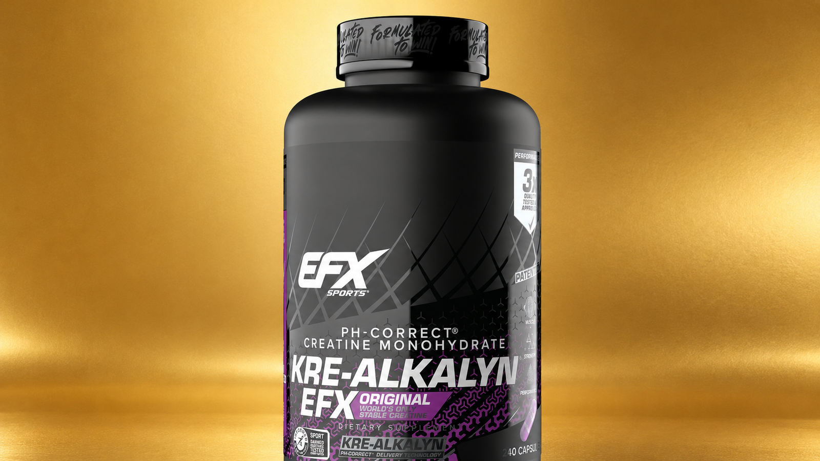 Tub of an advanced creatine HCl or Kre-Alkalyn blend