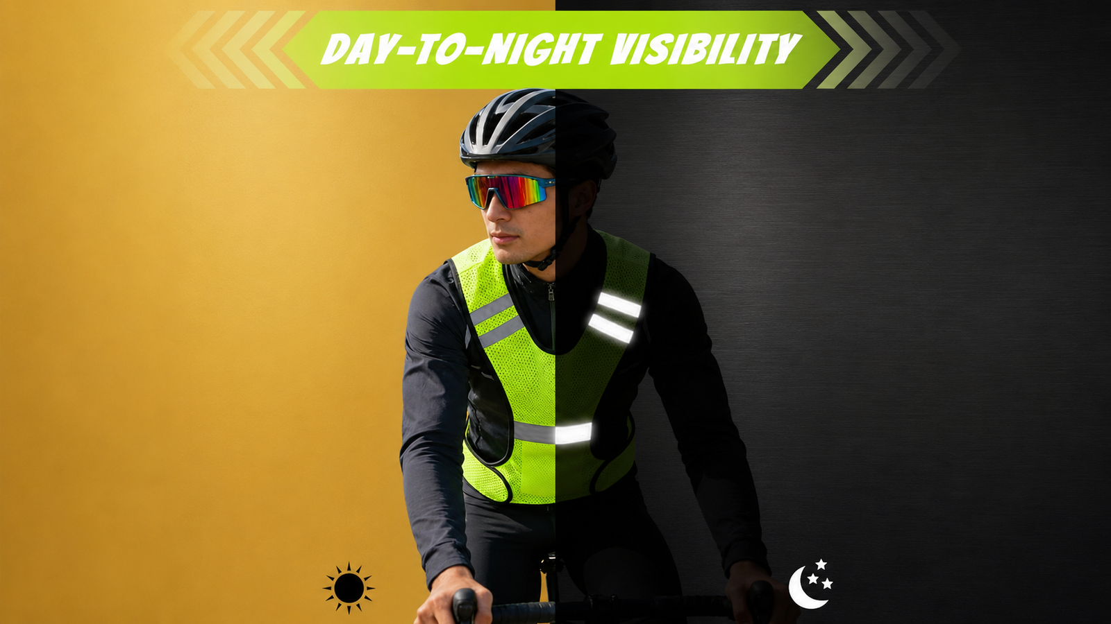 High visibility running vest