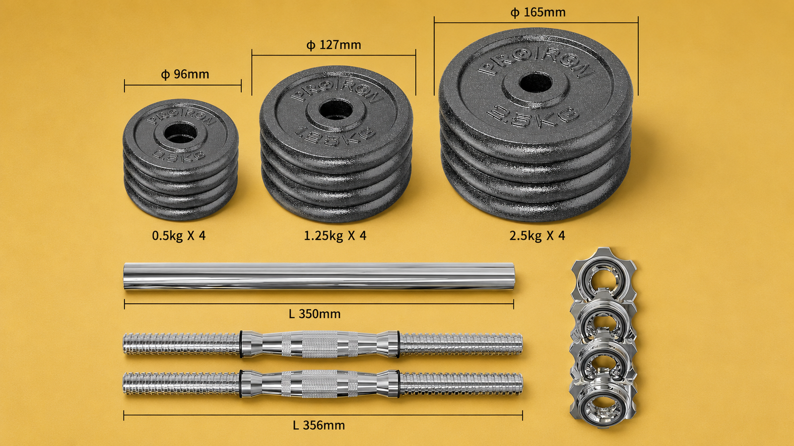 Spinlock adjustable dumbbells