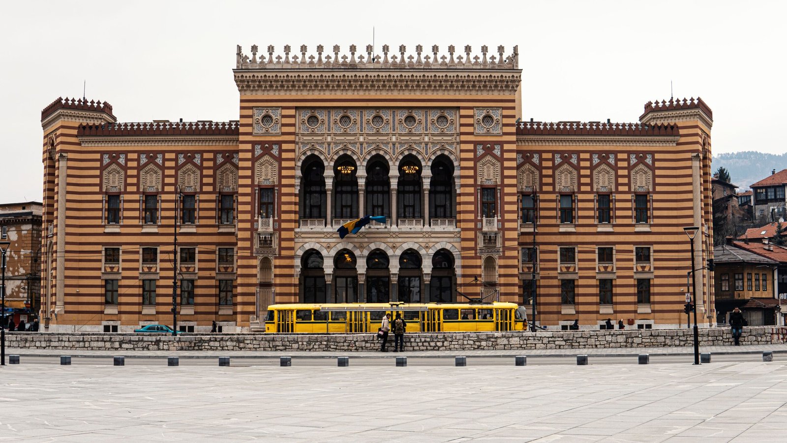 The rebuilt City Hall, Vijecnica, Sarajevo