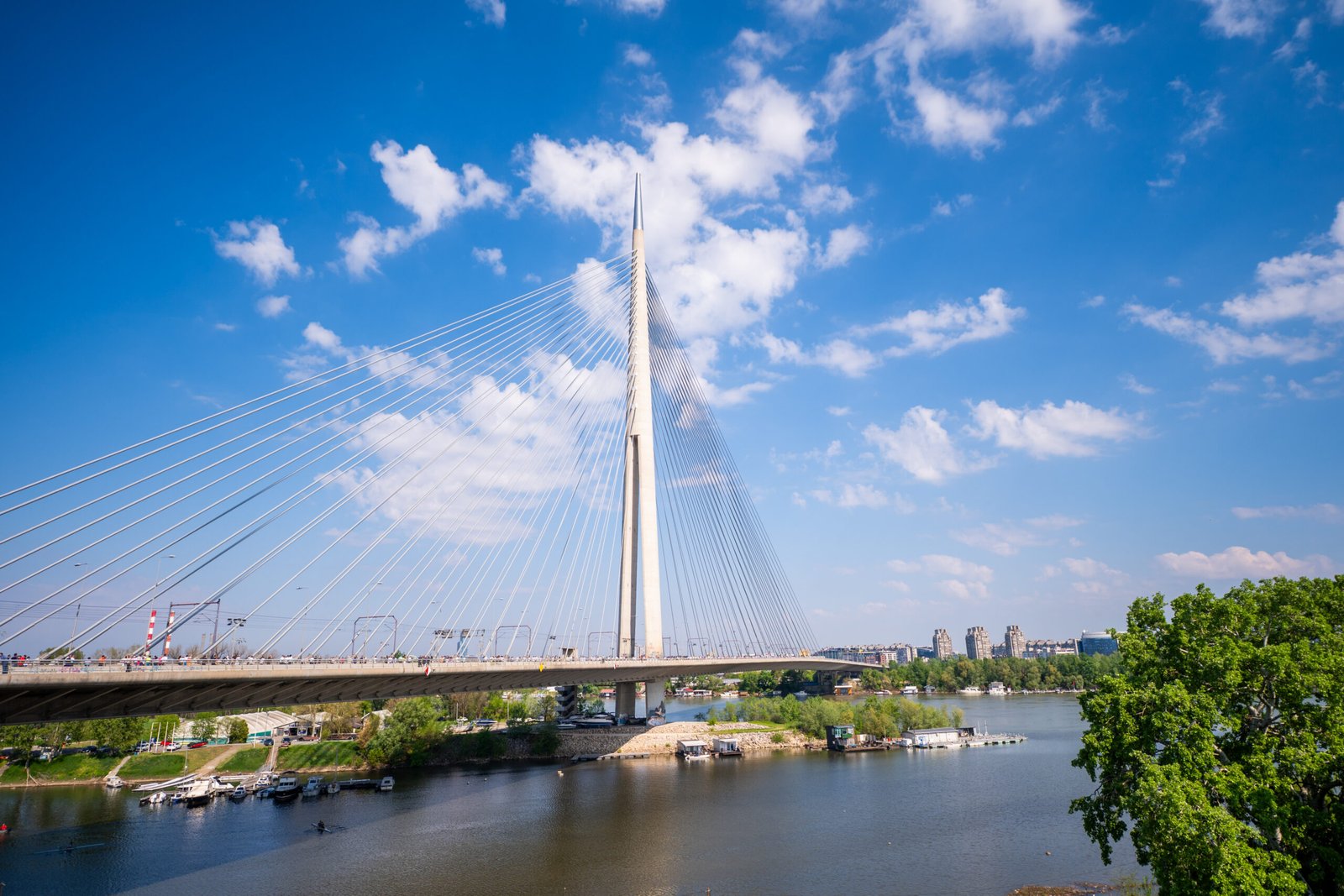 Belgrade at the confluence of the Sava and the Danube